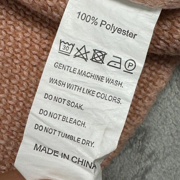 Y2K Pink Cropped Heart Cardigan Sweater Oversized Small Coquette Girlcore Cute - Picture 7 of 7